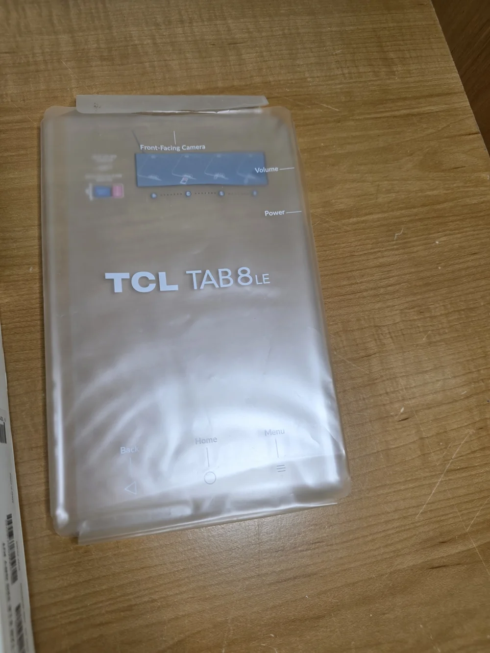 TCL Tab8le Tablet - Black Front with Blue Display